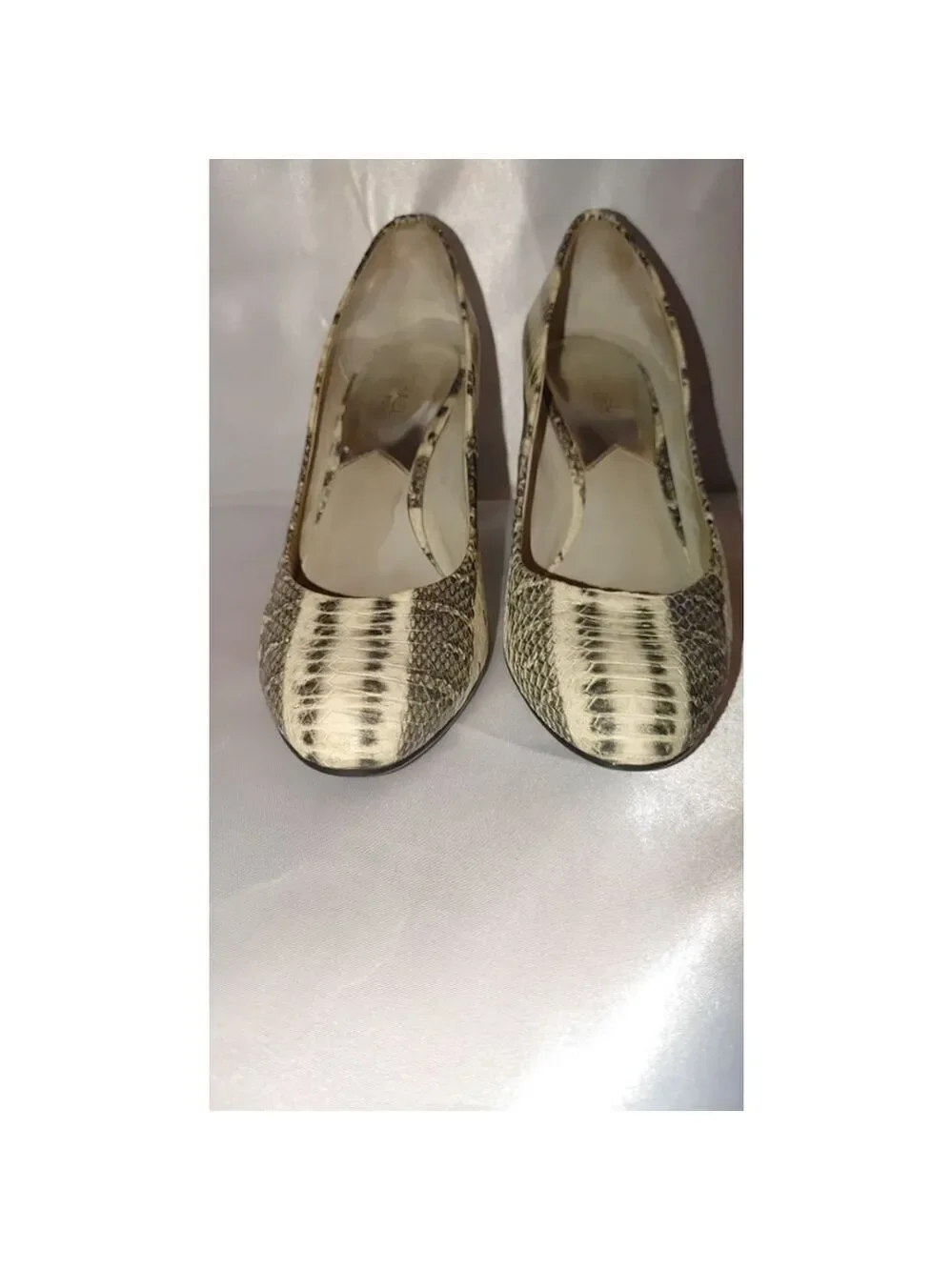 Michael Kors Cairo Snakeskin Heels Size 10M